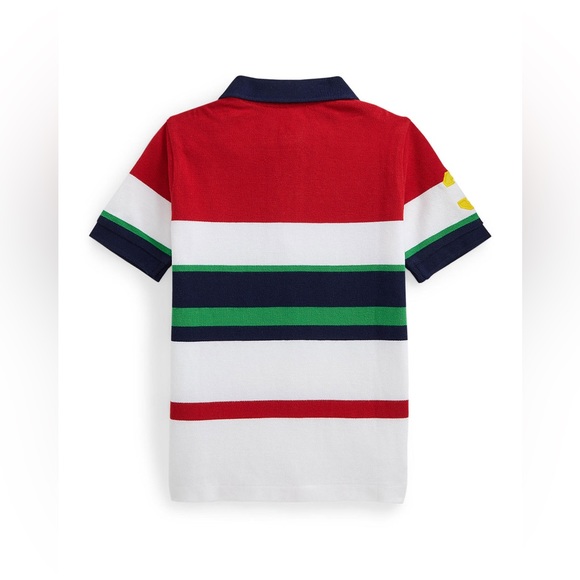 NWT Boys Striped Polo Shirt - Picture 3 of 5